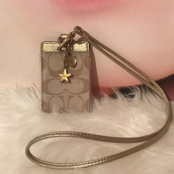 Coach ID or badge holder authentic